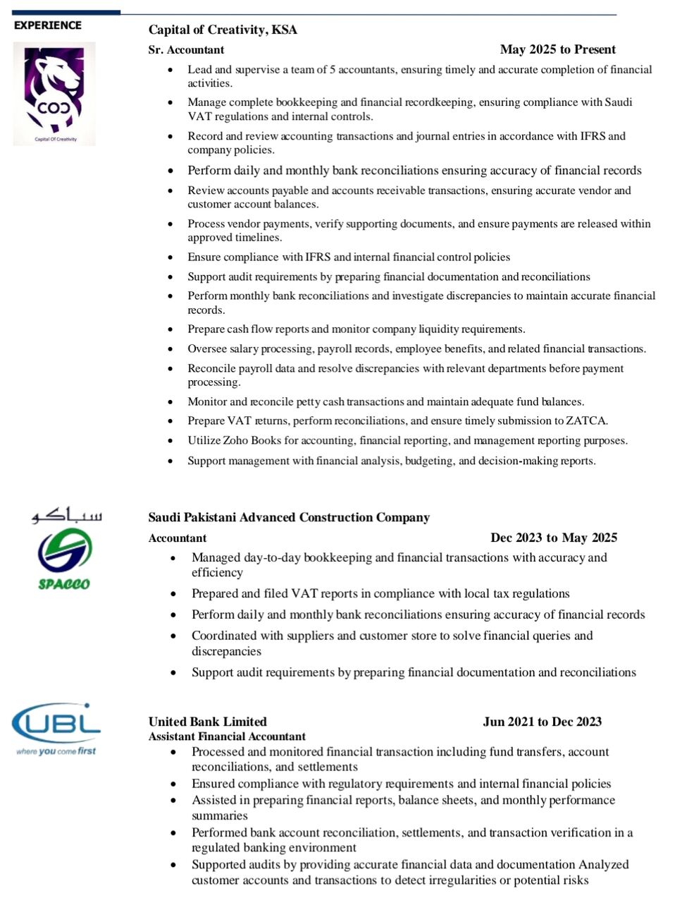 Dammam, Job Seekers, Accountant