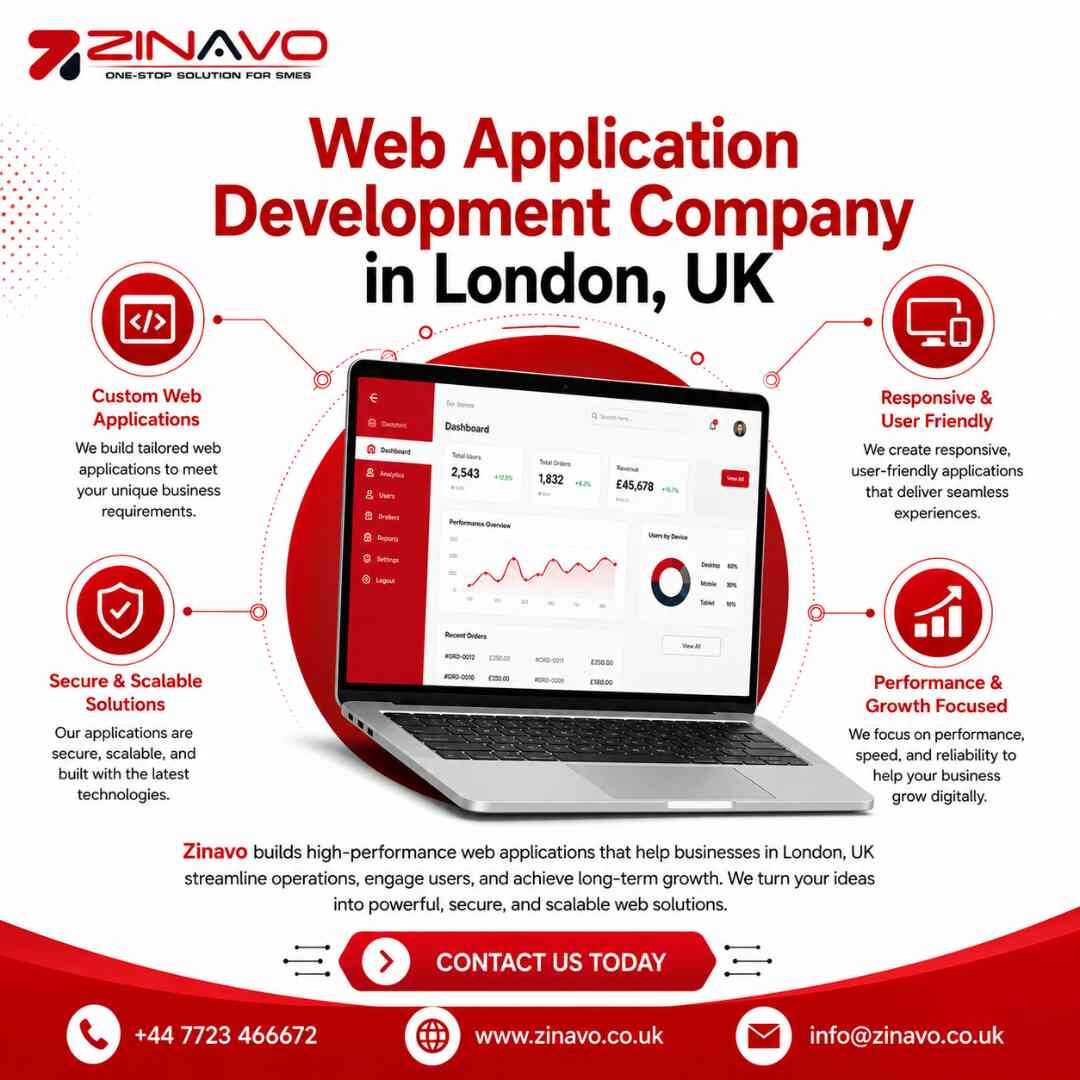 London, Computer, Web Application Development Company In London, UK | Zinavo Limited