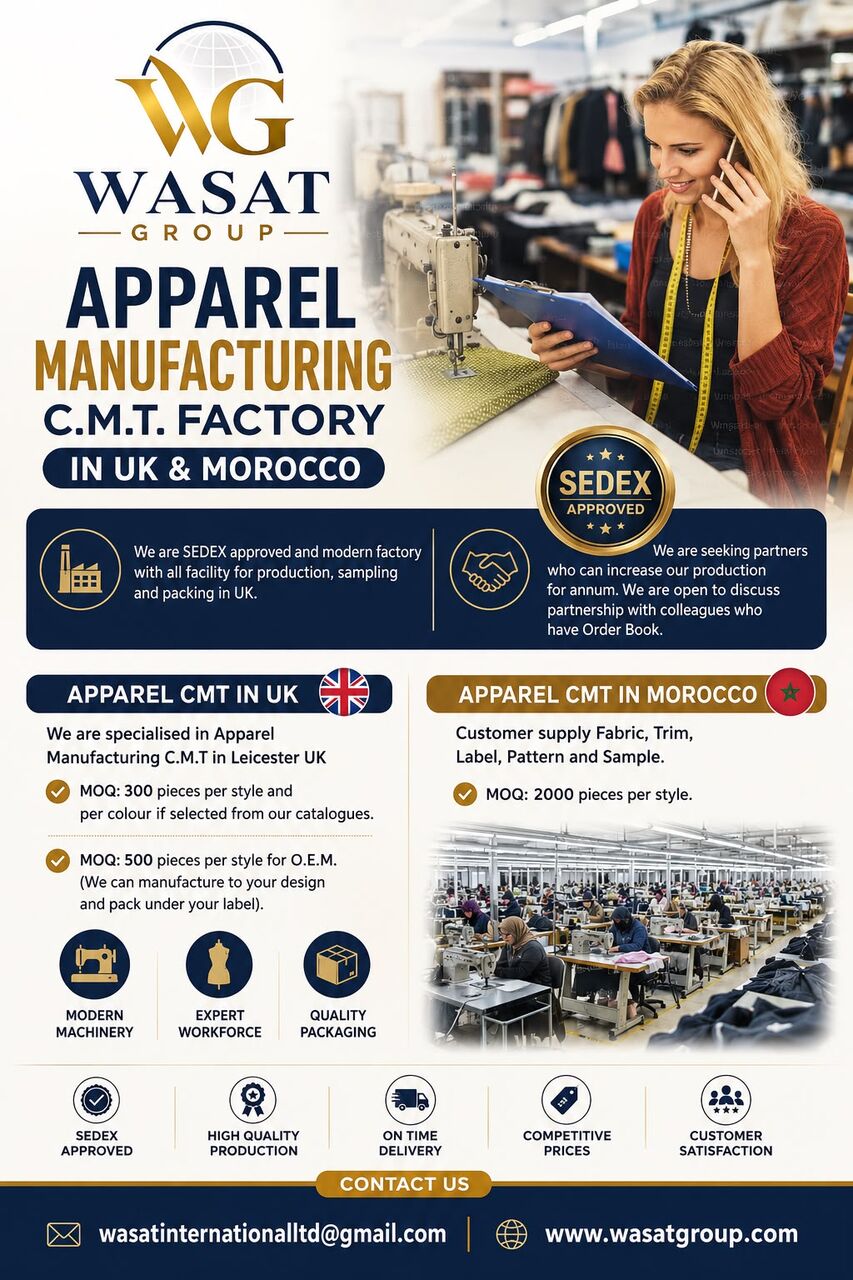 Kuala Lumpur, Business Partners, Apparel Manufacturing C.M.T. Factory In UK & Morocco