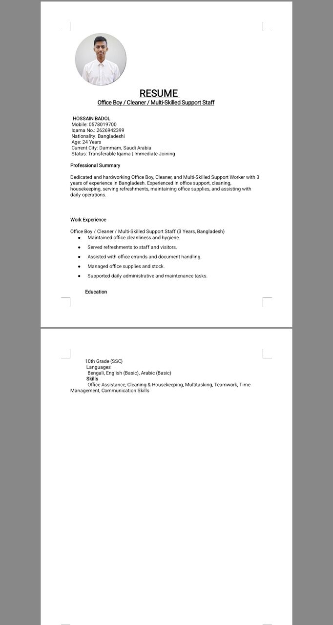 Dammam, Job Seekers, I Am Looking For Job