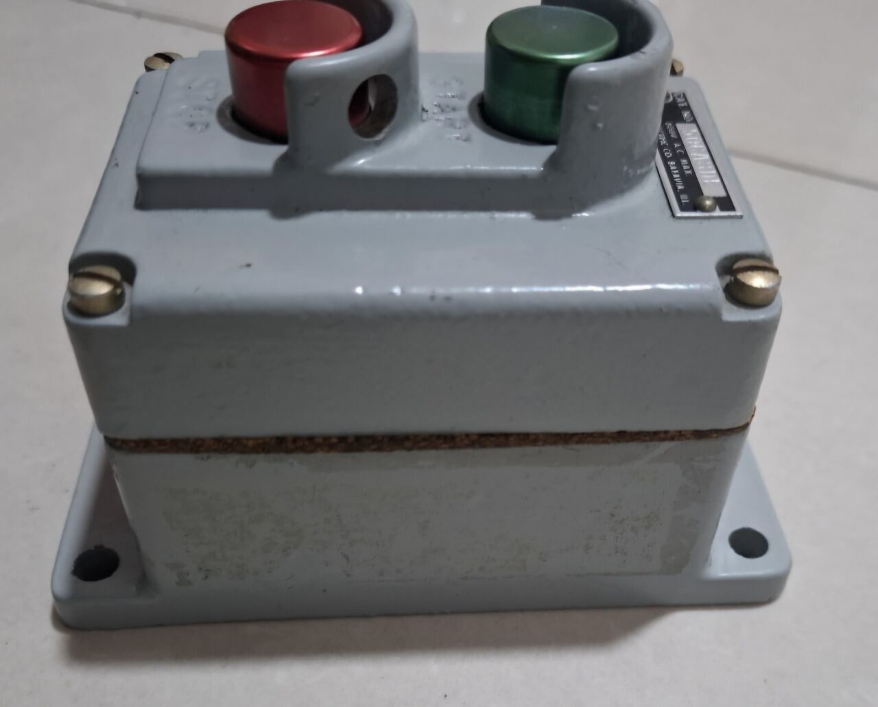 Khobar, Electrical & Plumbing, SAR 600,  Furnas Electric Co. FURNAS 50CA8DE, STAR/STOP Exd Pushbutton Box.