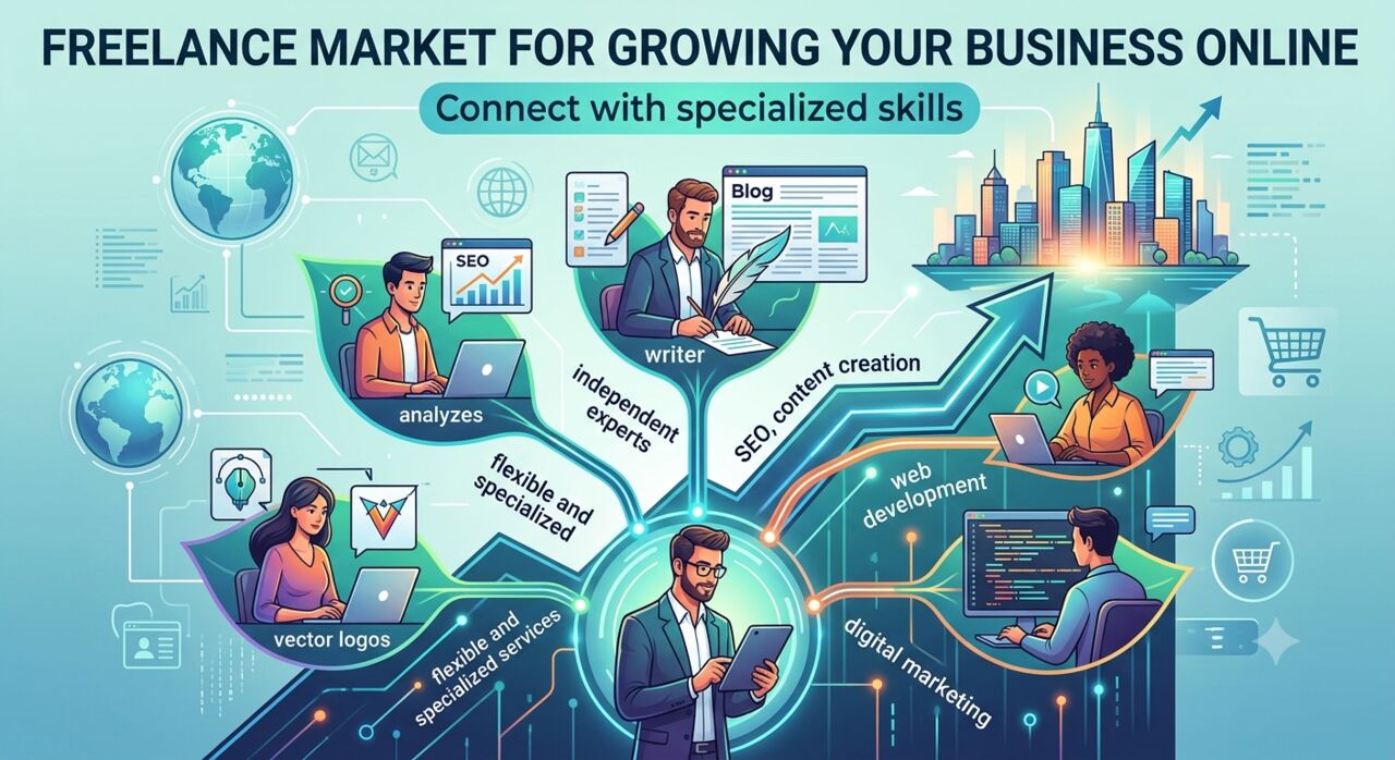 New York, Marketing, Freelance Market For Growing Your Business Online