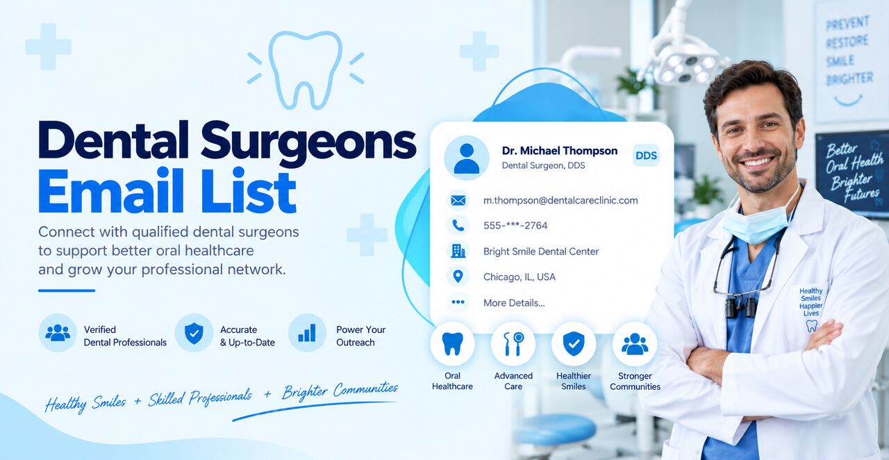 San Francisco, Business, Dental Surgeons Email List For B2B Lead Generation