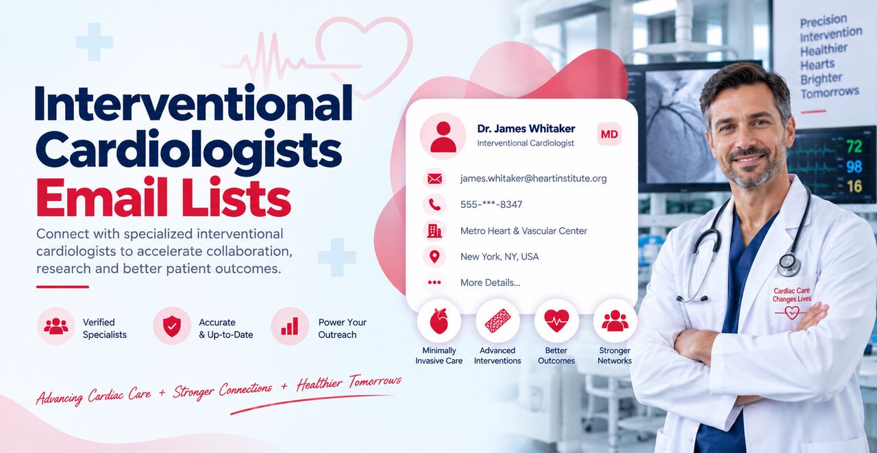 San Francisco, Business, Interventional Cardiologists Email Lists For Leads
