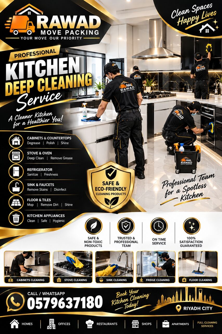Al Malqa, Cleaning, 🍳✨ KITCHEN DEEP CLEANING — FRESH, HYGIENIC & SPOTLESS! 🧼🏠