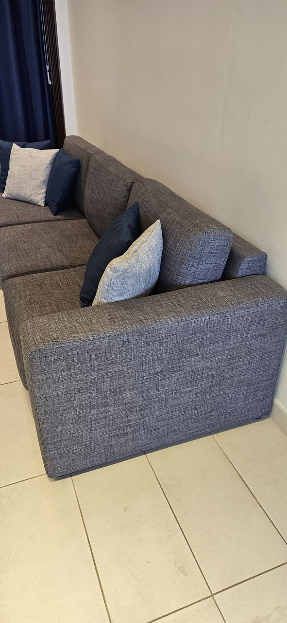 Al Dana, Furniture, SAR 2000,  🛋️ Eterno 3-Seater Sofa With Left Chaise – Excellent Condition