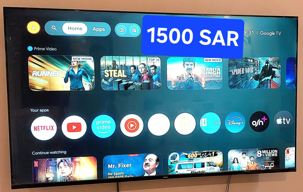 Riyadh, Electronics, SAR 1500,  IMpac Google TV