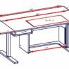 New York, Furniture, USD 5,  Model 9100 New Height Adjustable Table