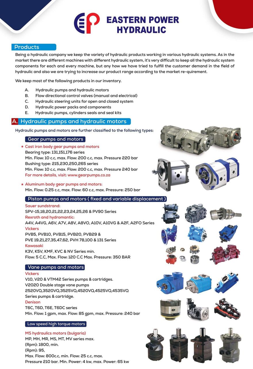 Dammam, Technical, Eastern Power Hydraulics - Repair | Maintenance | OEM Parts