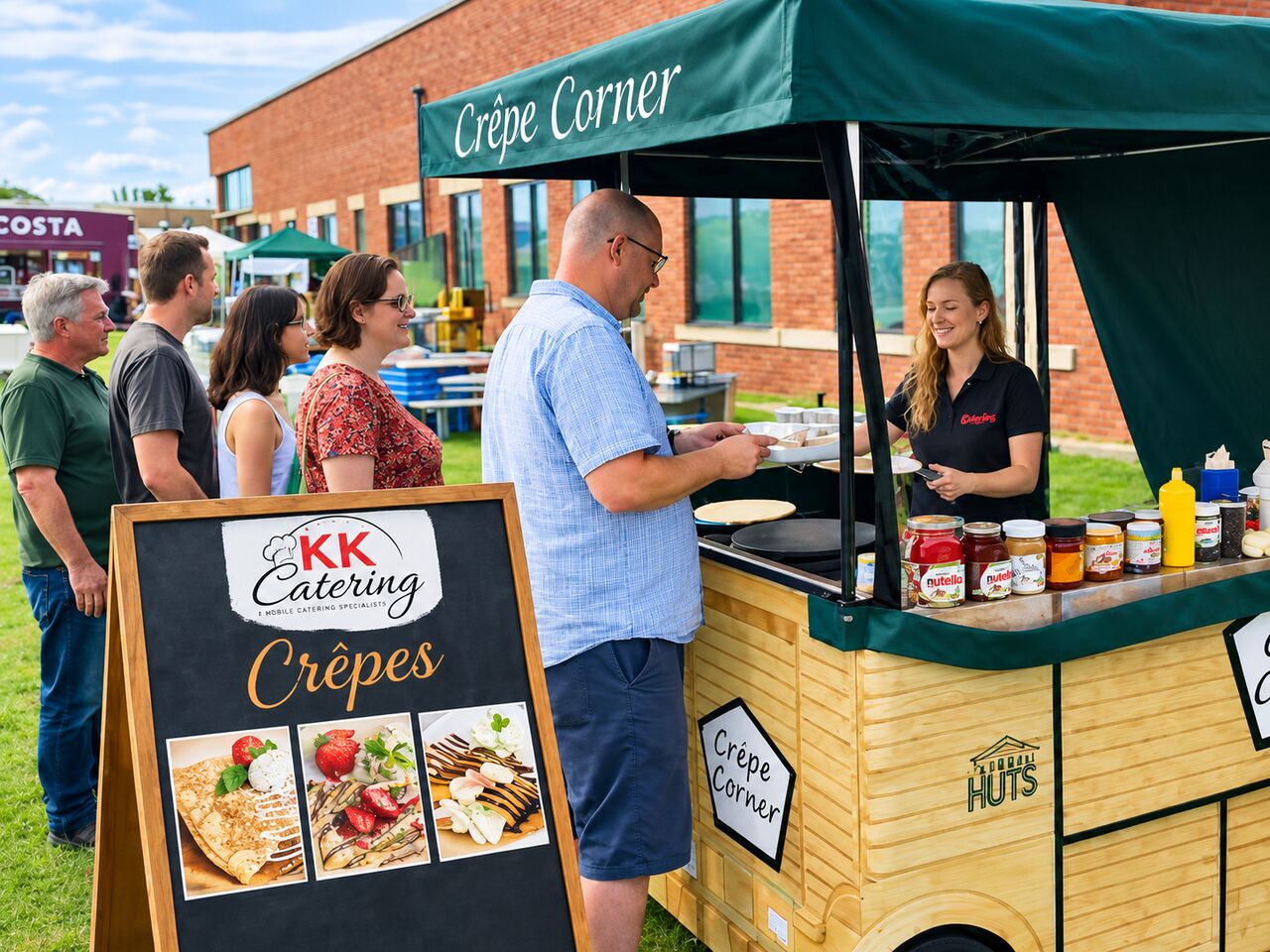 Manchester, Catering, Crepe Van Hire For Weddings And Special Events