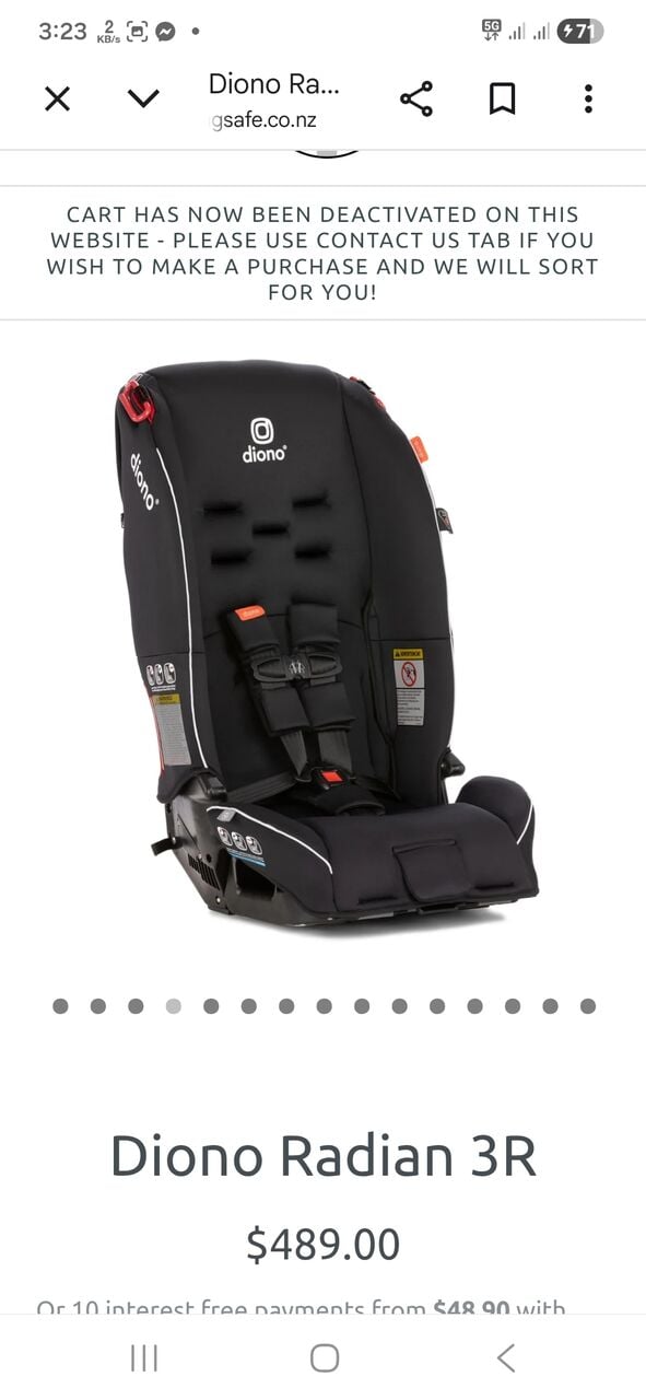 Manama, Auto Parts, BHD 50,  Diono Car Seat Radian R 3 Across Almost New