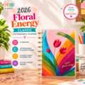 USD 20,  2026 Floral Energy Classic Customizable Planner