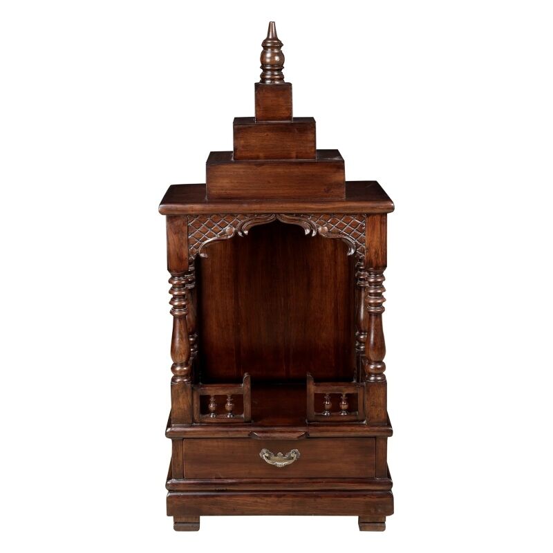 Mumbai, Furniture, INR 25309,  Handcrafted Wooden Pooja Mandir Online For Your Home