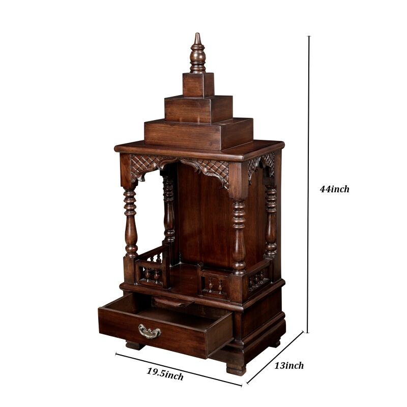 Mumbai, Furniture, INR 25309,  Handcrafted Wooden Pooja Mandir Online For Your Home