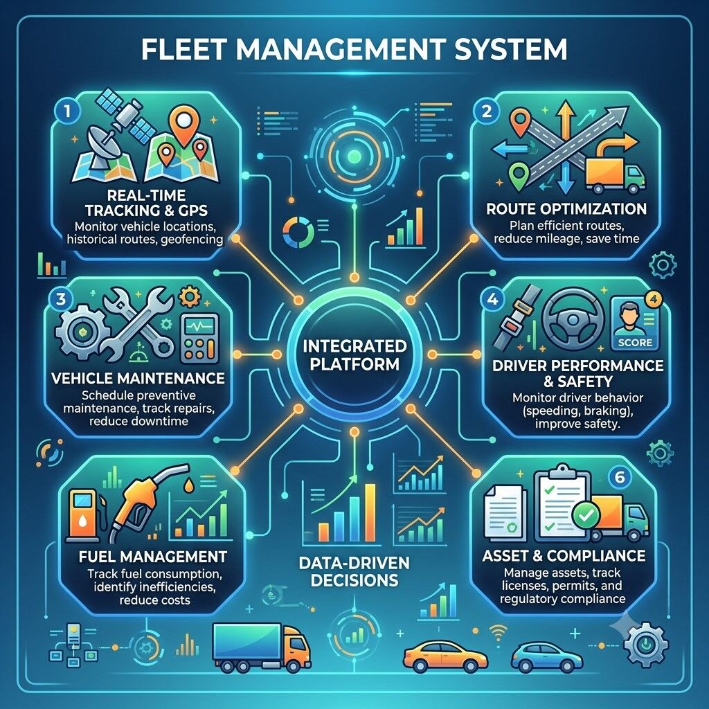 Dubai, Technical, Best Fleet Management System For UAE Logistics Companies