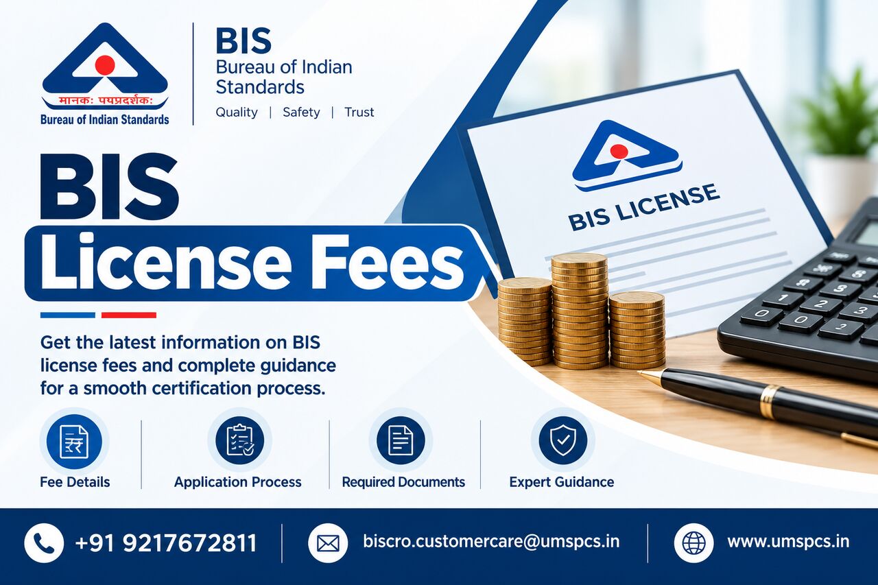 Noida, Legal, BIS License Fees In India