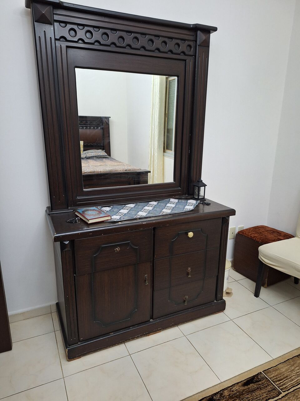 Khobar, Furniture, SAR 2200,  Coffee Color Bedroom Set & Air Conditioners Available