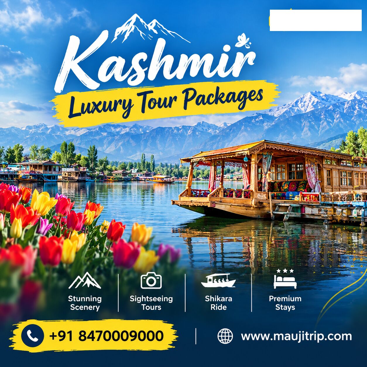 Mumbai, Travel, Kashmir Luxury Tour Packages With Gulmarg Gondola Priority Planning