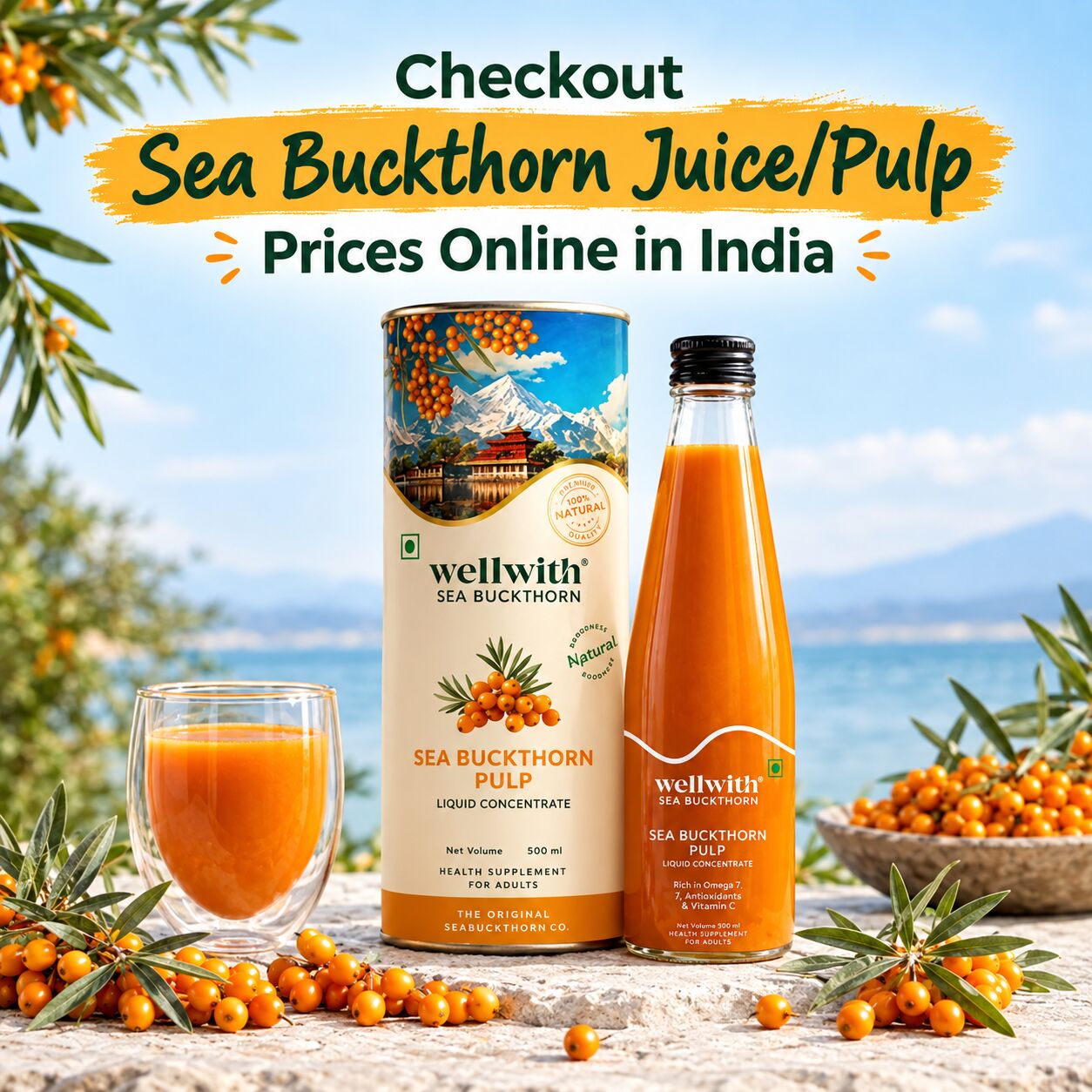 Mumbai, Health & Beauty Items, INR 1,  Checkout Sea Buckthorn Juice/Pulp Prices Online In India