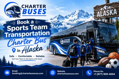 New York, Travel, Book A Sports Team Transportation Charter Bus In Alaska, USA