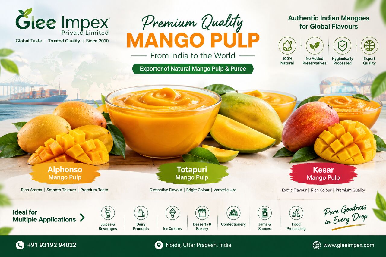 Mumbai, General, Mango Pulp Exporter In India | Glee Impex