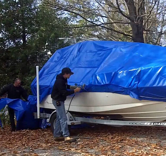 New York, Business, Mobile Boat Shrink Wrapping