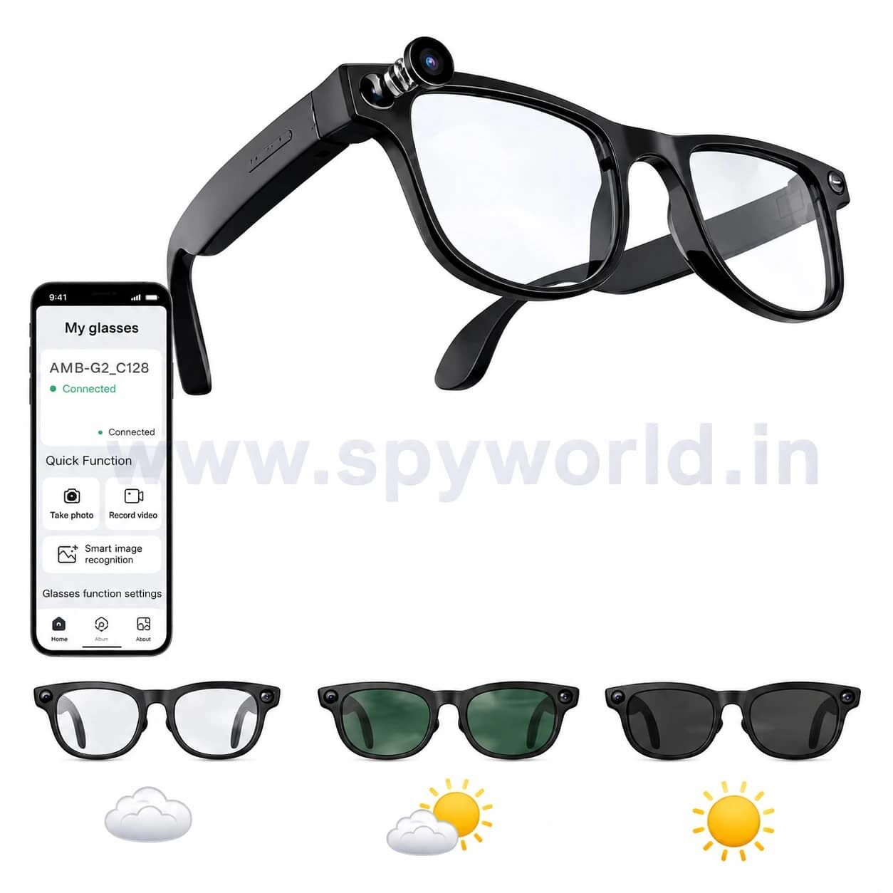 New Delhi, Electronics, INR 4799,  Best Ai Smart Camera Glasses Supplier In Delhi By Spy World