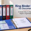 Ring Binder File For Easy Document Organisation