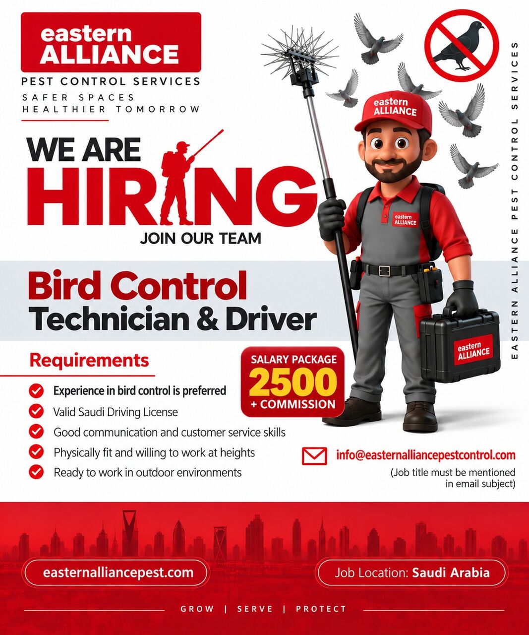 Riyadh, Jobs, Pest Control Technician