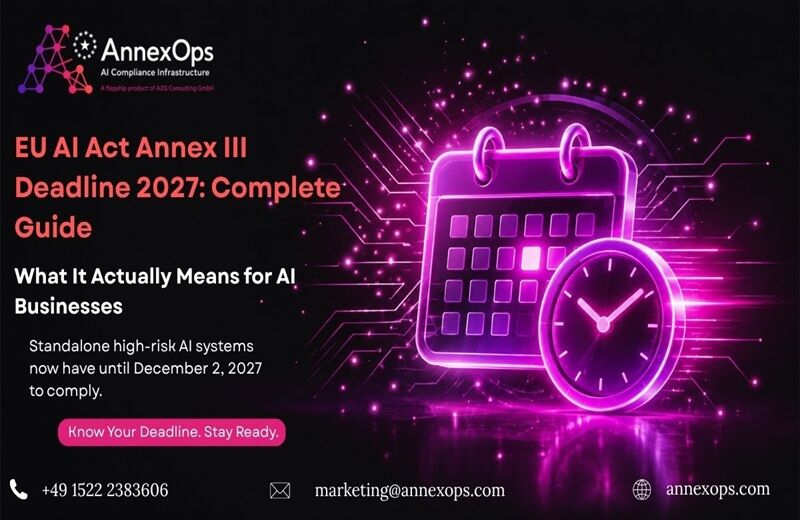 Berlin, Software Development, EU AI Act Annex III Deadline 2027 - Free Compliance Guide By AnnexOps