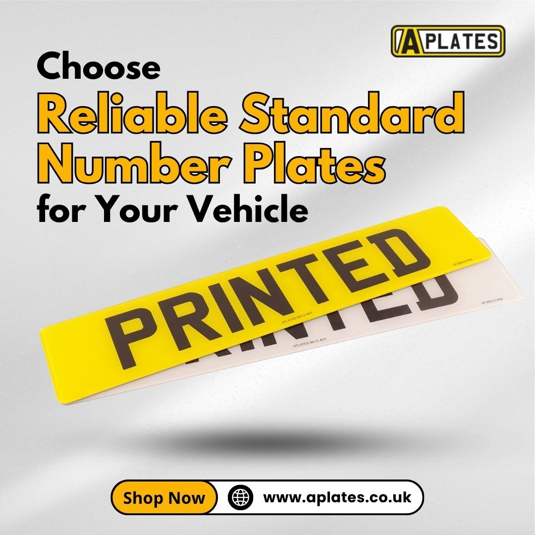 London, Auto Parts, Choose Reliable Standard Number Plates For Your Vehicle