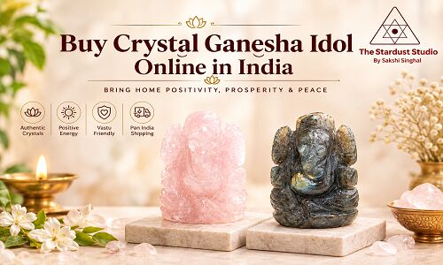 Gurgaon, Free Items, INR 996,  Buy Crystal Ganesha Idol Online At Best Price | The Stardust Studio