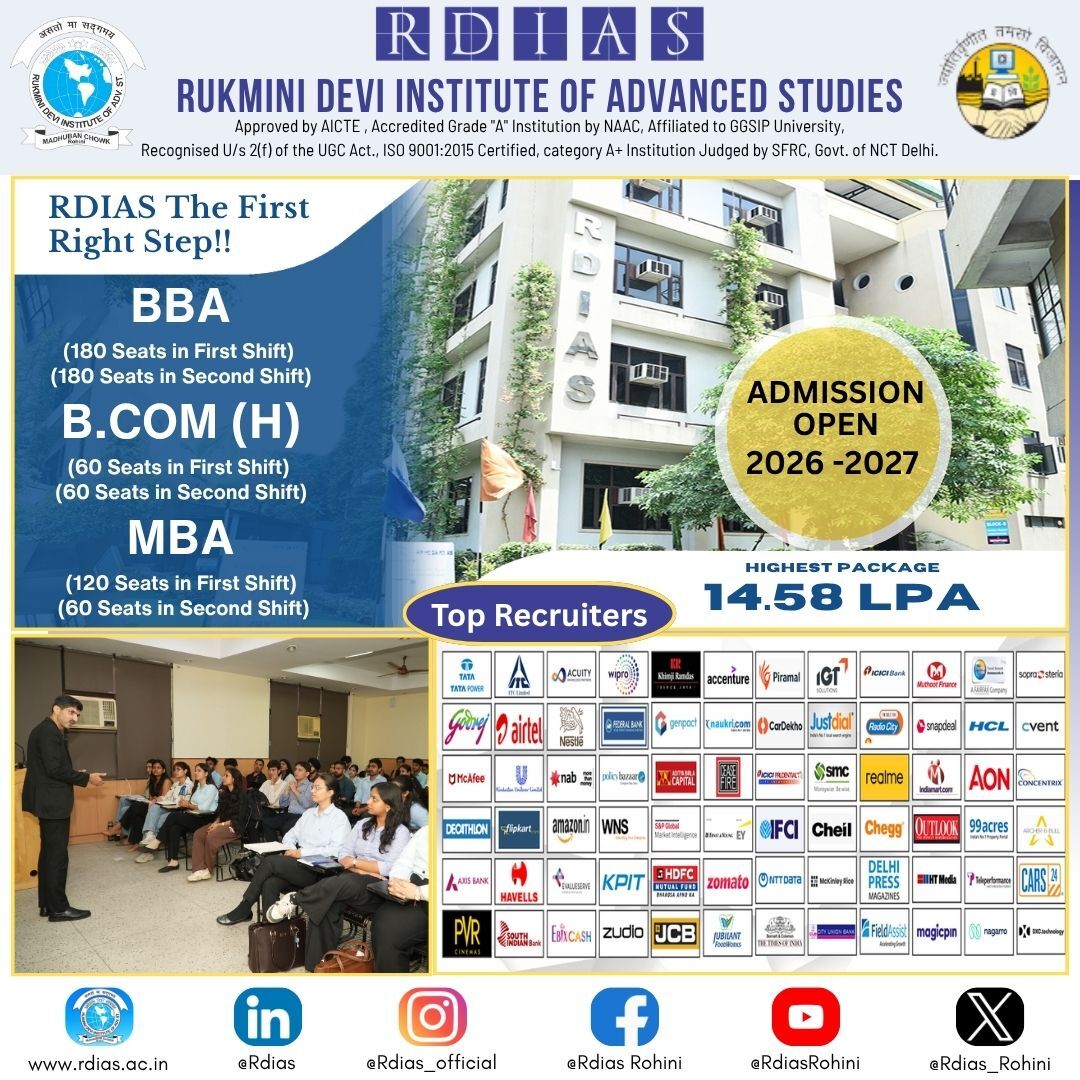Kurnool, Education, BBA Career Opportunities - Build A Successful Future With RDIAS