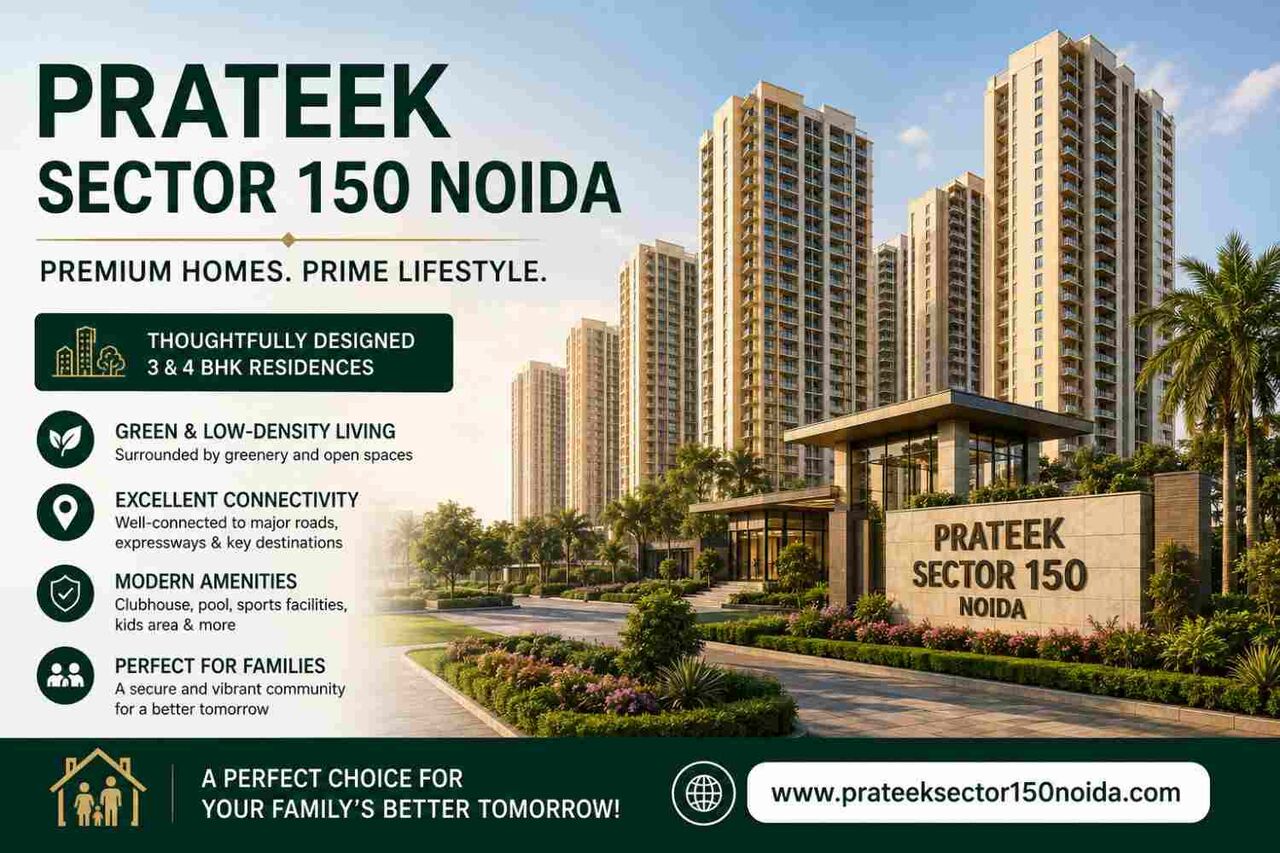 Noida, Real Estate For Sale, Prateek Sector 150 Noida &ndash; Premium 3 & 4 BHK Homes