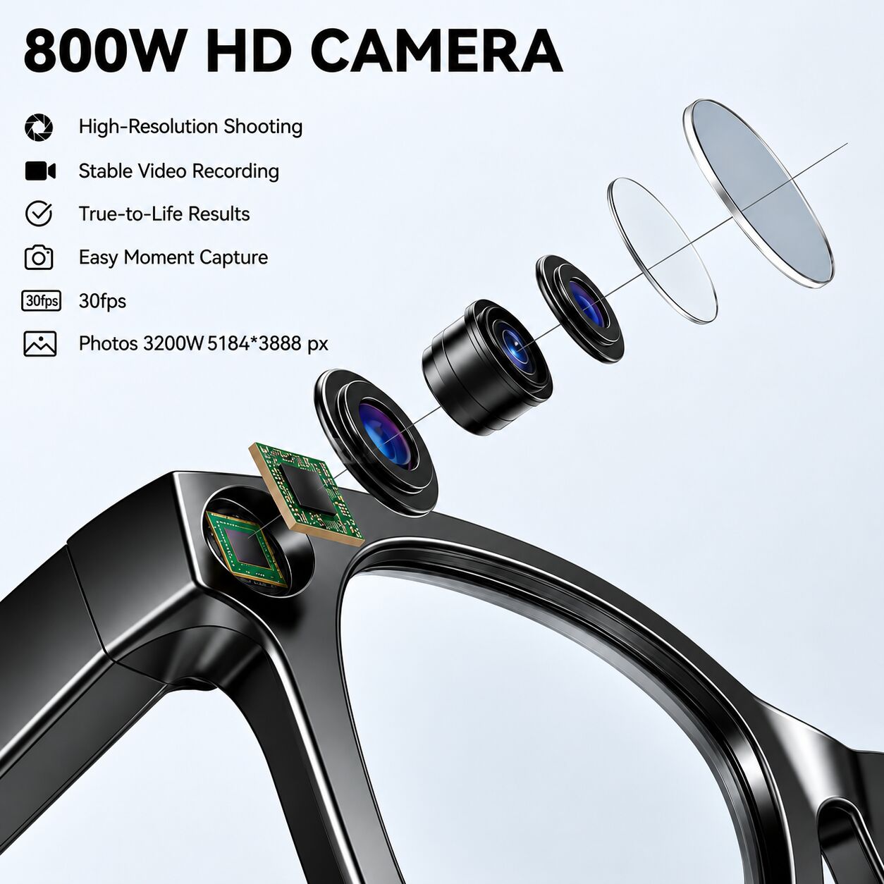 Mumbai, Electronics, INR 4799,  Smart Camera Glasses With AI Assistant In CP | Spy World