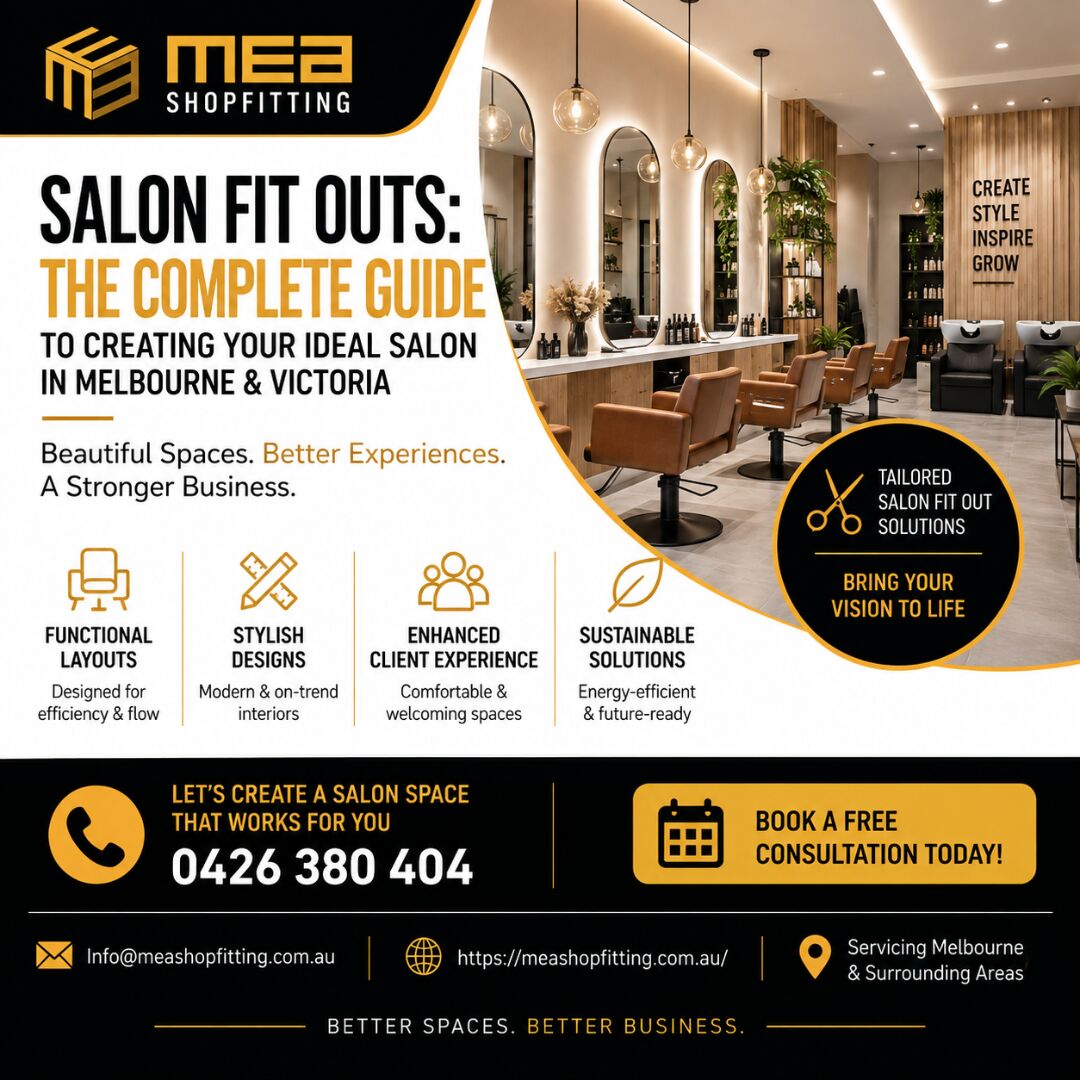 Melbourne, Construction, MEA Shopfitting &ndash; Salon Fit Outs Melbourne: Create Your Ideal Salon