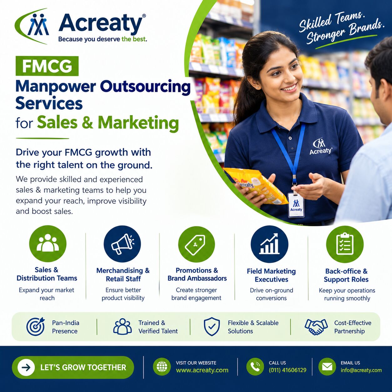 New Delhi, Manpower, FMCG Manpower Outsourcing Services For Sales & Marketing