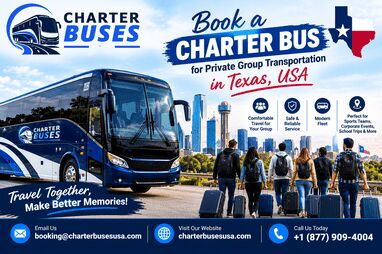 Austin, Passenger Transport, Reserve A Charter Bus For Private Group Transportation In Texas,USA