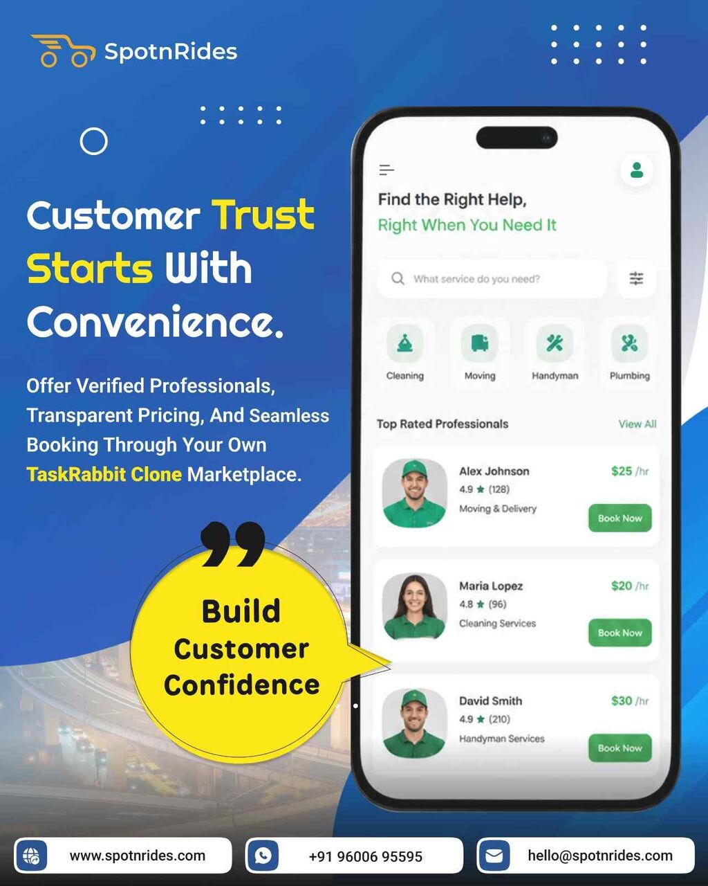 Sydney, Software Development, Launch A Feature-Rich TaskRabbit Clone With SpotnRides