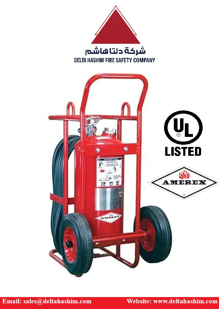 Dammam, Marketing, UL Listed, 125 LBS Wheeled Fire Extinguishers DCP - Aramco Approved | Bulk Stock Available