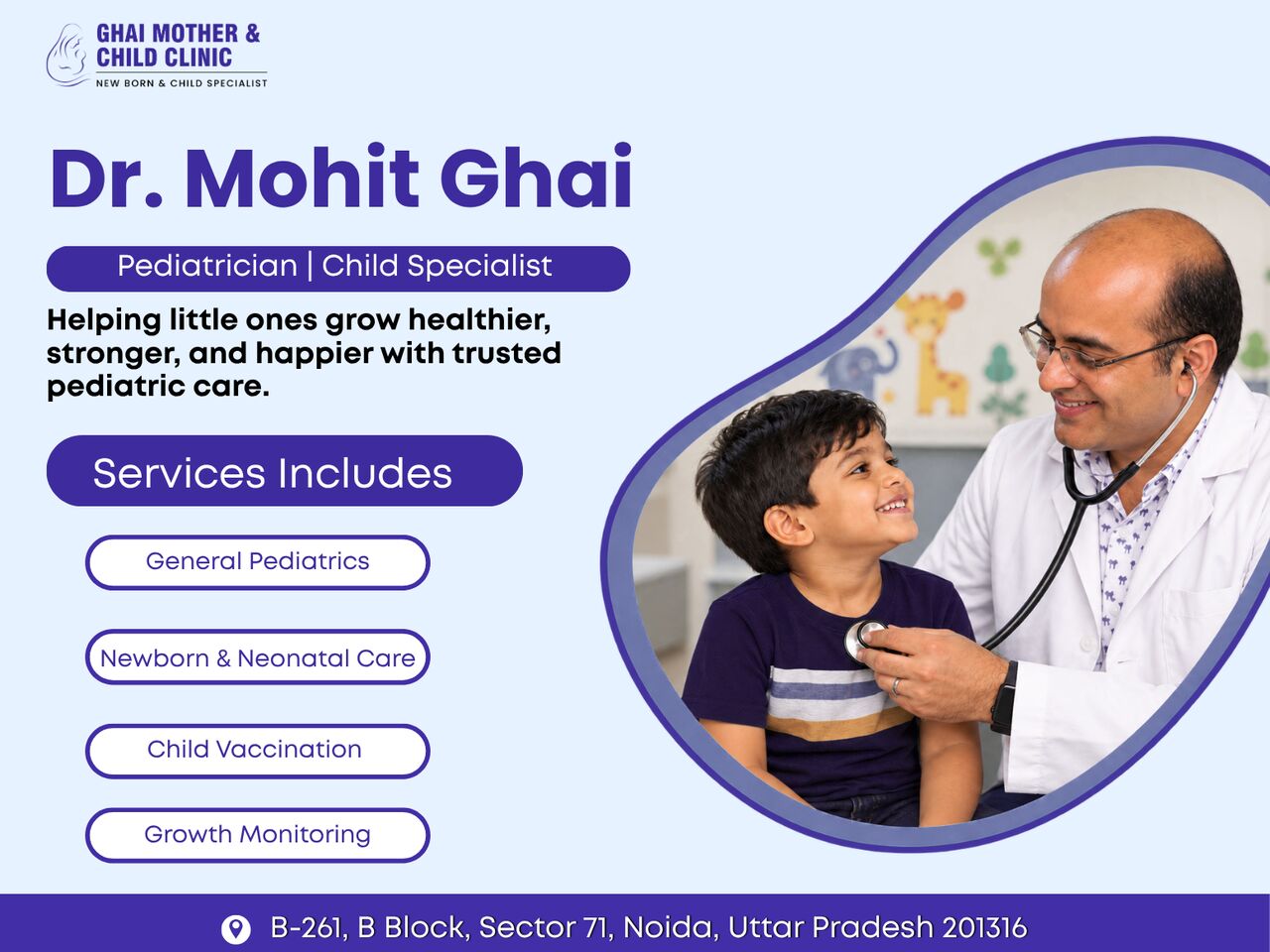 Noida, Health & Beauty Items, Best Pediatrician In Noida Sector 71 | Meet Dr. Mohit Ghai