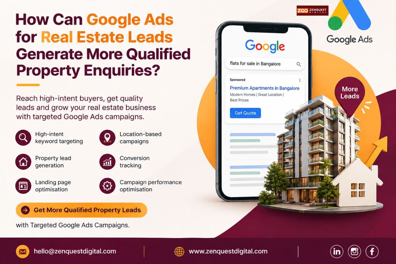 Bangalore, Business, How Can Google Ads For Real Estate Leads Generate More Qualified Property Enquiries?