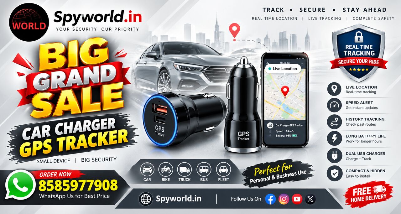 New Delhi, Electronics, INR 8500,  Best Car Charger Spy Camera Dealer In Saket | Spy World