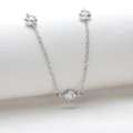 Penélope 5 Stone Bezel Necklace