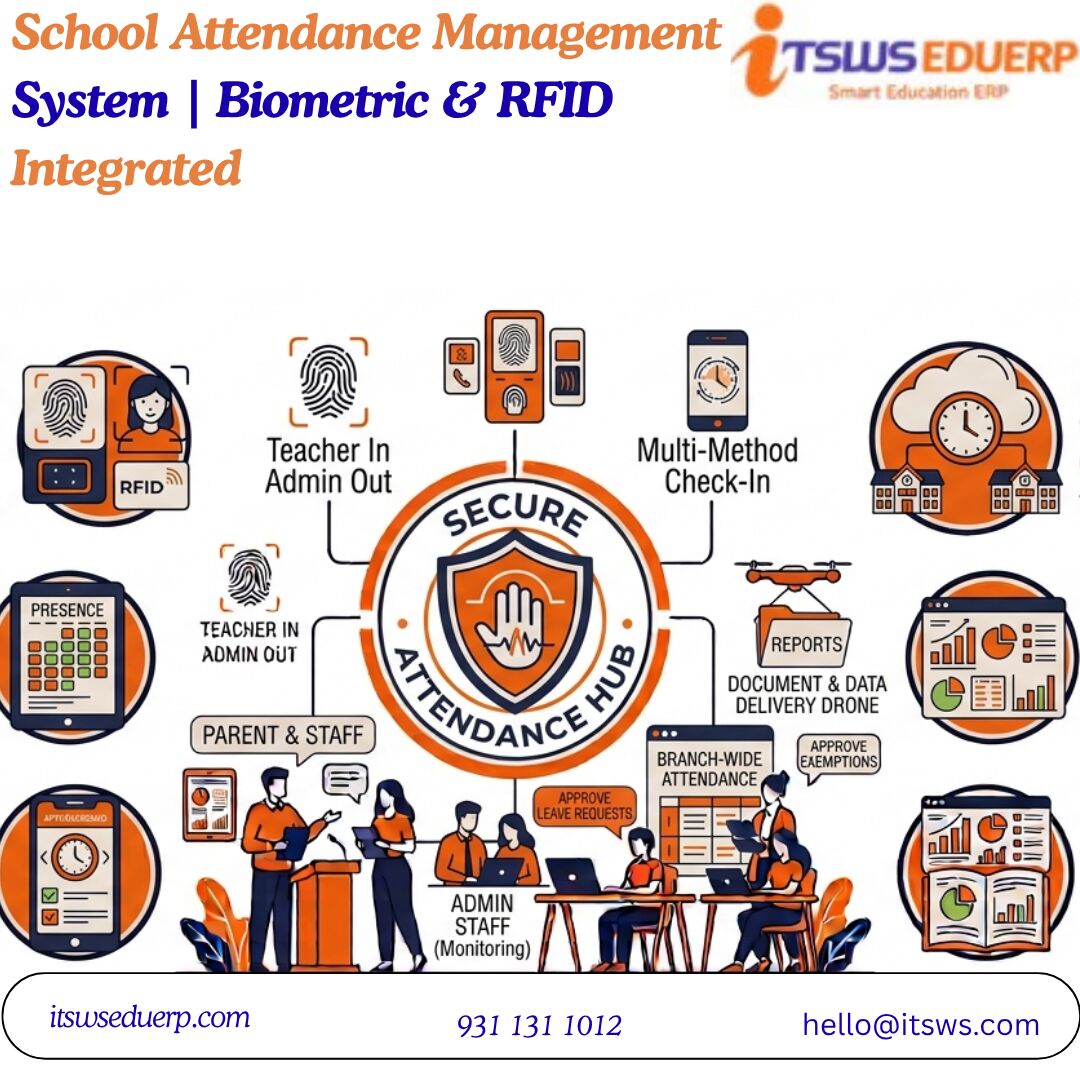 Noida, Web Design & Development, School Attendance Management System | Biometric & RFID Integrated