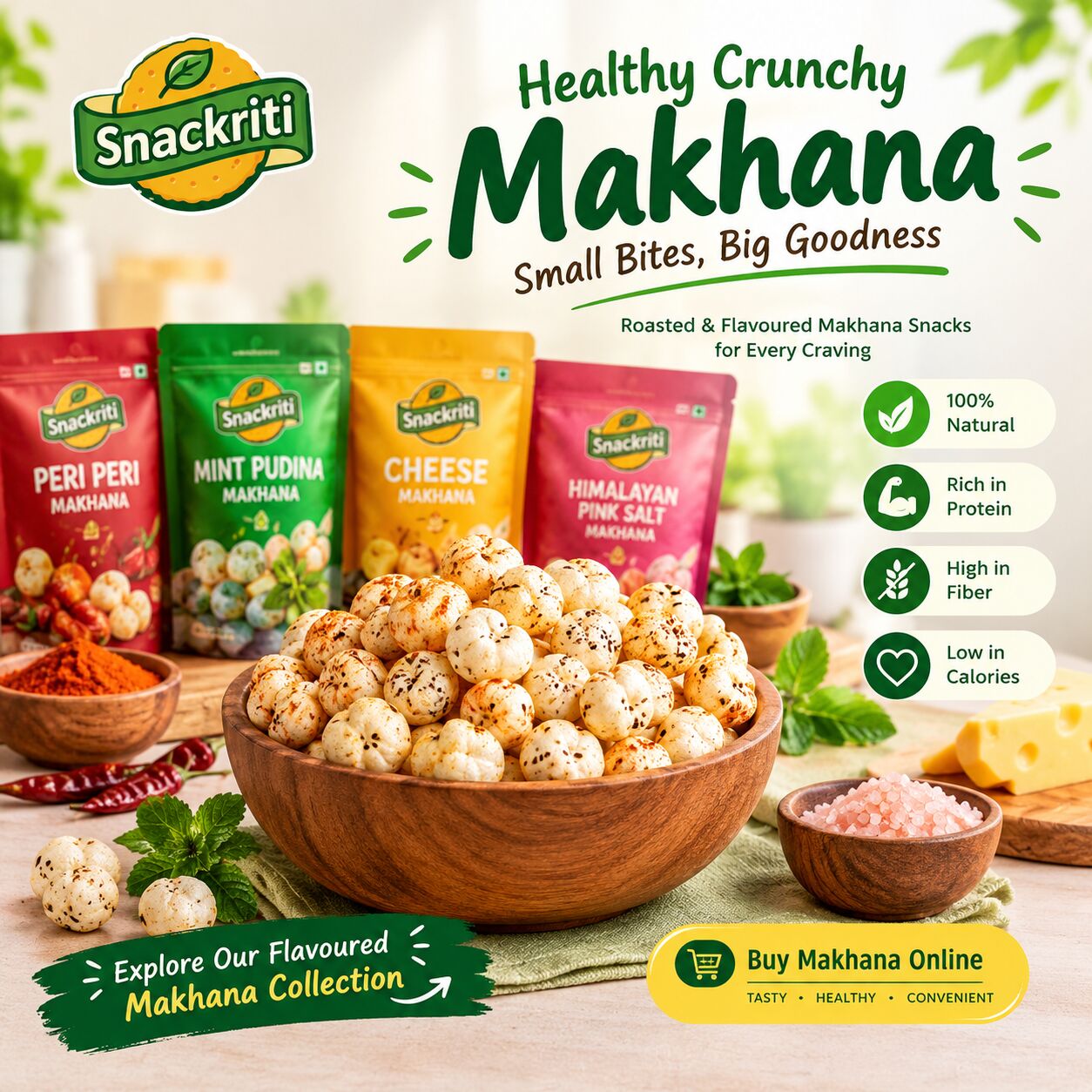 Mumbai, Food, Makhana &ndash; Discover Delicious Roasted & Flavoured Makhana Snacks