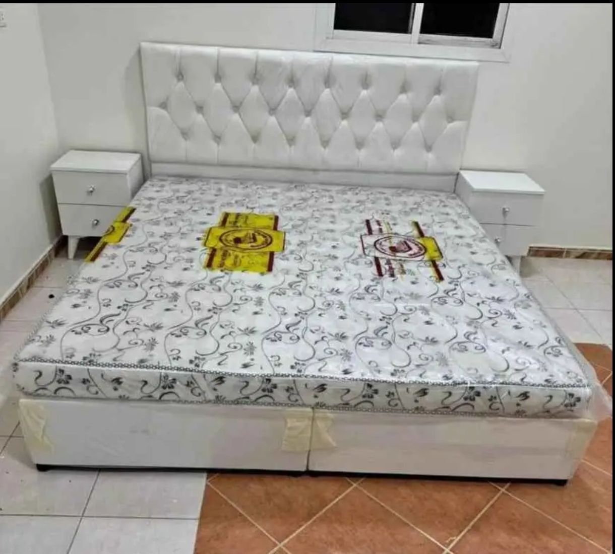 Jeddah, Furniture, SAR 1,  Double Bed With Mattress Available Brand New With Best Quality In All Colors Available