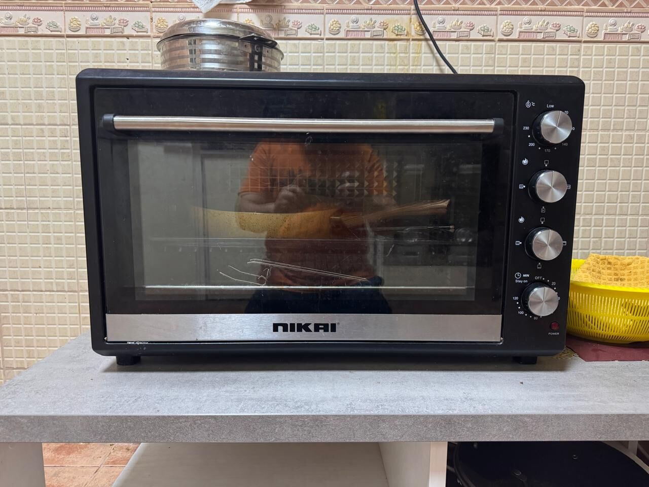 Riyadh, Electronics, SAR 200,  Nikai Electric Oven 100 L 2700W Double Glass Door