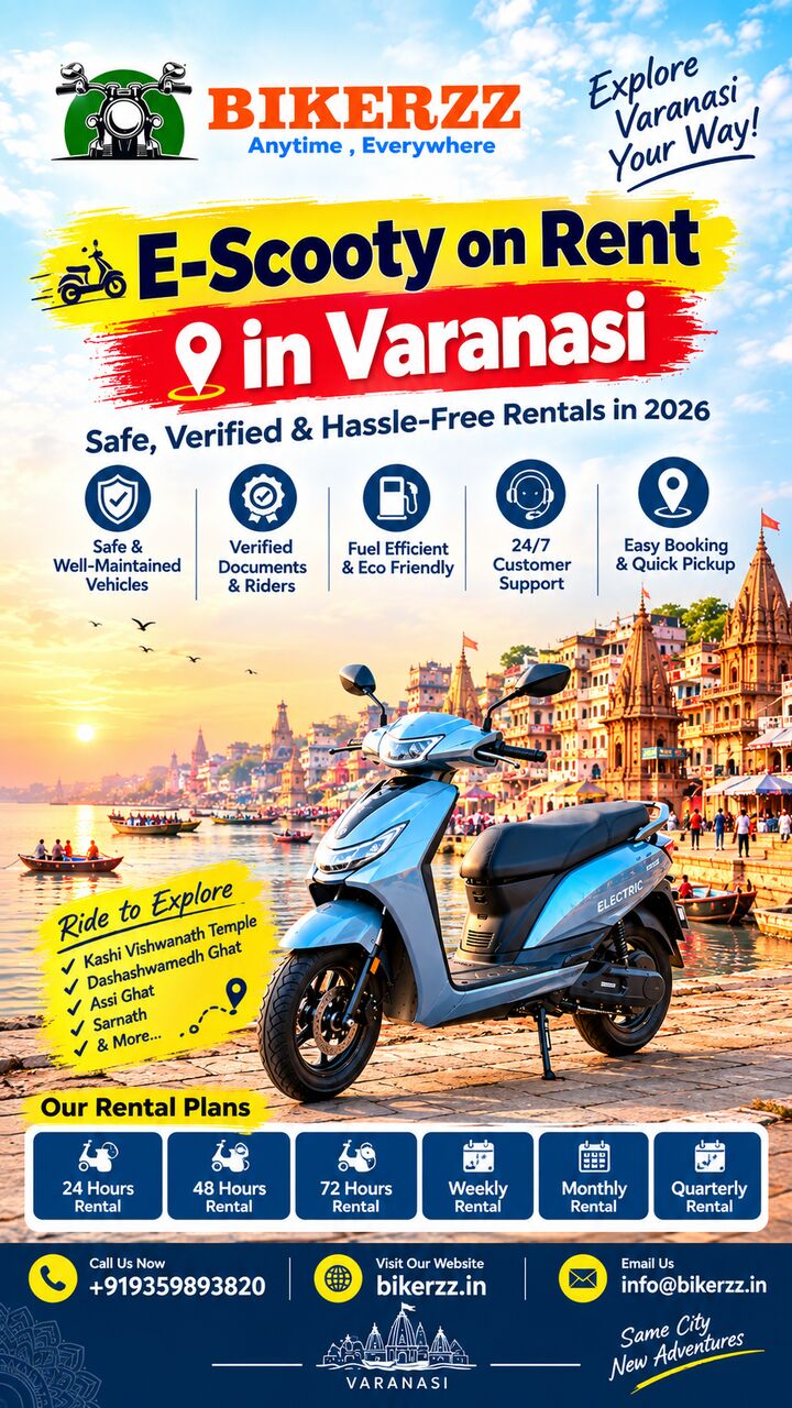 Mumbai, Automotive, E-Scooty On Rent In Varanasi &ndash; Book With Bikerzz