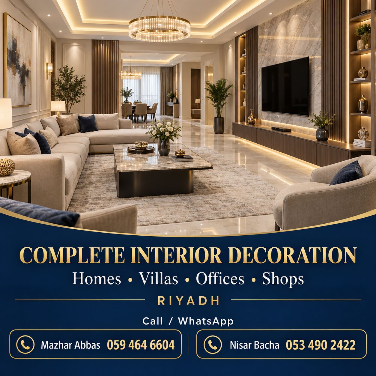 Riyadh, Interior Design, Interior Decoration & Finishing | Homes, Villas & Shops | Riyadh